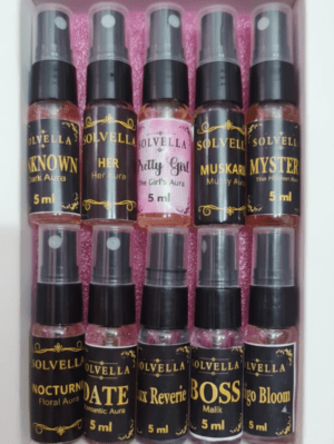 Solvella Tester Pack for female and unisex (5 ml * 10 Perfumes)